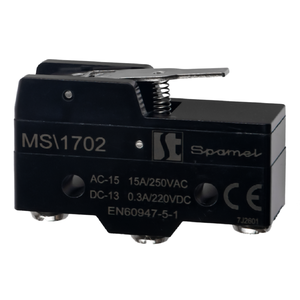 MS\1702 Miniature switch short flat lever - Снимка на изделието